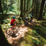 kid riding on a Squamish bike trail during Dialed In Cycling's family guided mountain bike ride